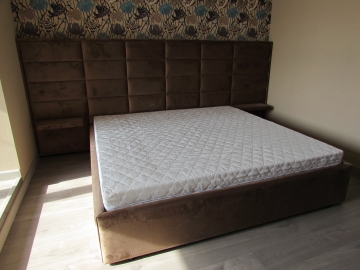 Мягкая двуспальная кровать Verda купить  в Новосибирске